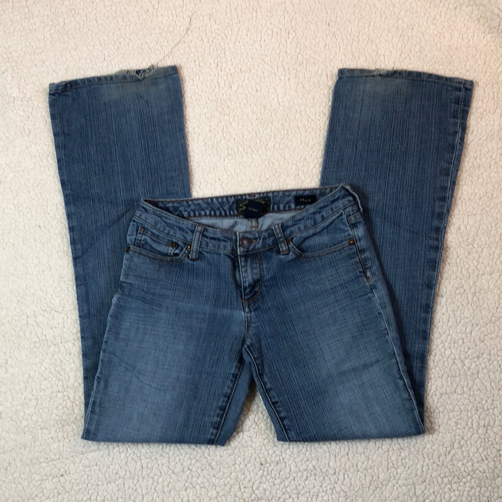 Seven 7 Jeans Lo-rise Flare Blue Jeans Size 27